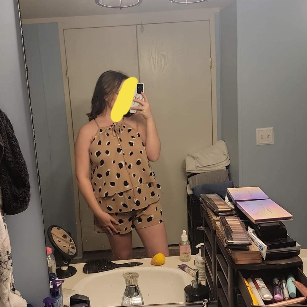 Cow/Leopard print romper